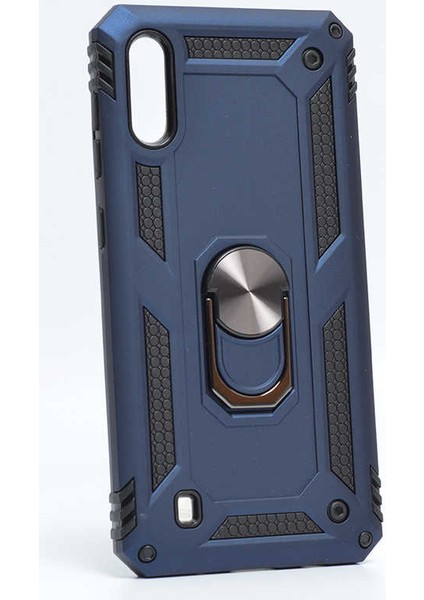 Samsung Galaxy M10 Kılıf Standlı Magnet Mıknatıslı Yüzük Armored Zırhlı Kapak