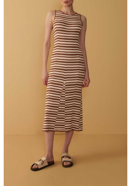 Mısırlı Çizgili Elbise modelleri