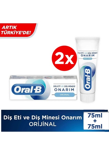 Diş Eti Ve Minesi Onarım Diş Macunu 75 Ml X2