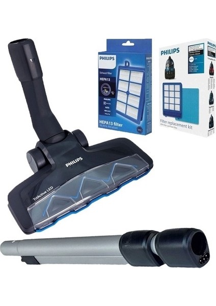 Philips Uyumlu Fc 9934 Süpürge LED Emici Boru ve Filtre Seti