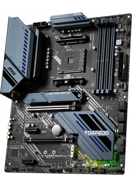 Msı Mag X570S Torpedo Max Am4 Ddr4 Oc 5100MHZ Atx