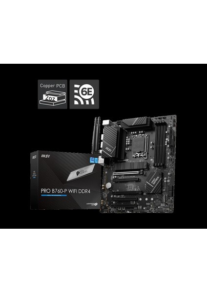 Msı Pro B760-P Wıfı Ddr4 5333MHZ(OC) Ddr4 HDMI Dp M.2 1700P