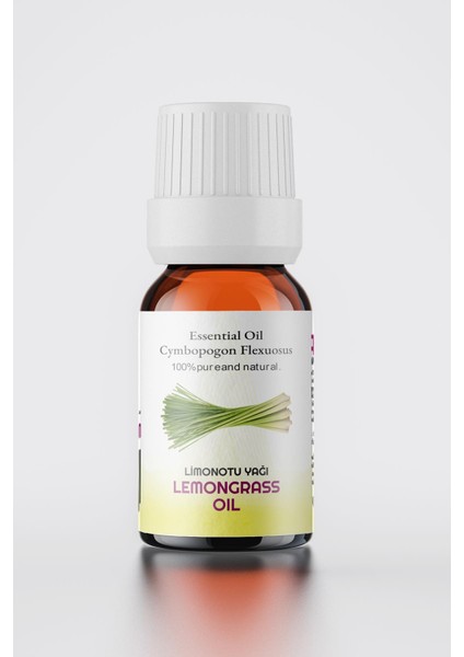 Limonotu Yağı, Doğal Uçucu Yağ, Lemongrass Oil, Cymbopogon Flexuosus 10 ml