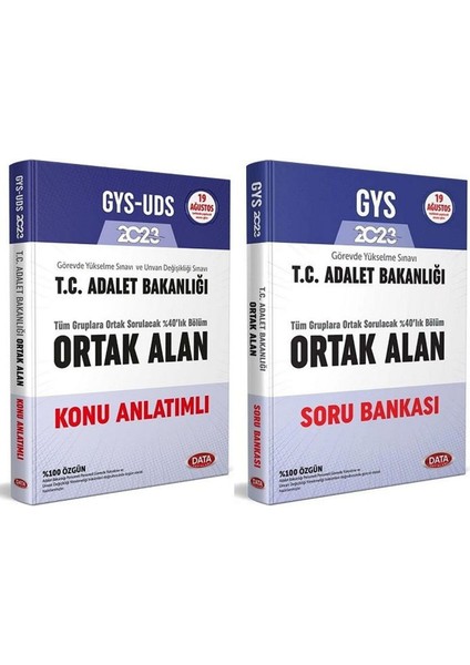 GYS Uds Adalet Bakanlığı Ortak Alan Konu - Soru 2'li Set