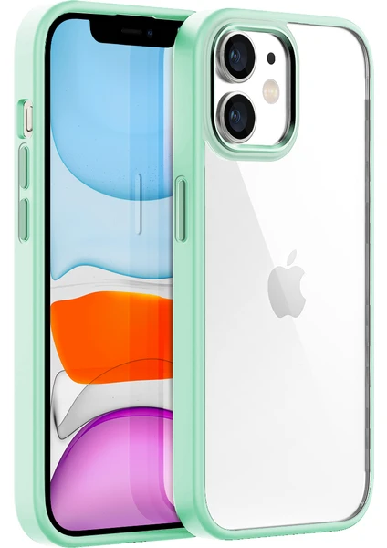 iPhone 11 New Air Bumper Kılıf Light Green