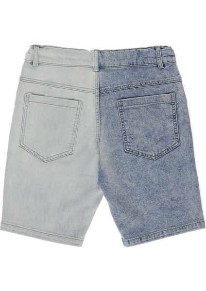 Erkek Çocuk Iki Renkli Denim Şort