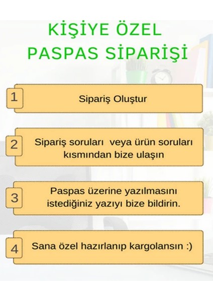 İki Sade Kapı Önü Paspası - Koko Kapı Paspası