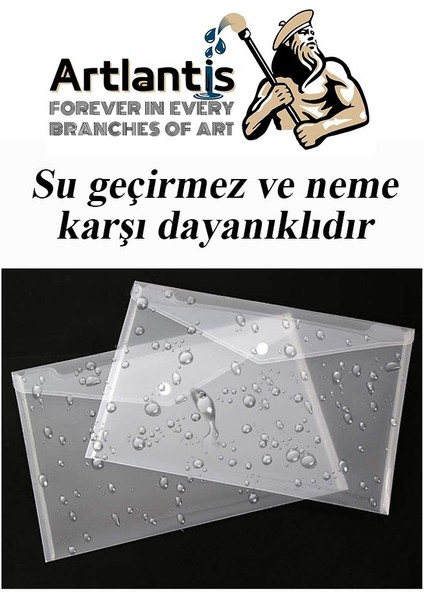 A5 Çıtçıtlı Dosya Şeffaf 10 Adet A-5 Çıtçıtlı Zarf Dosya Transparan 17X22.5 cm Küçük Boy Çıtçıtlı Dosya
