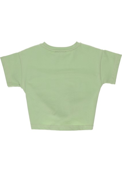 Kız Çocuk Baskı Detaylı T-Shirt