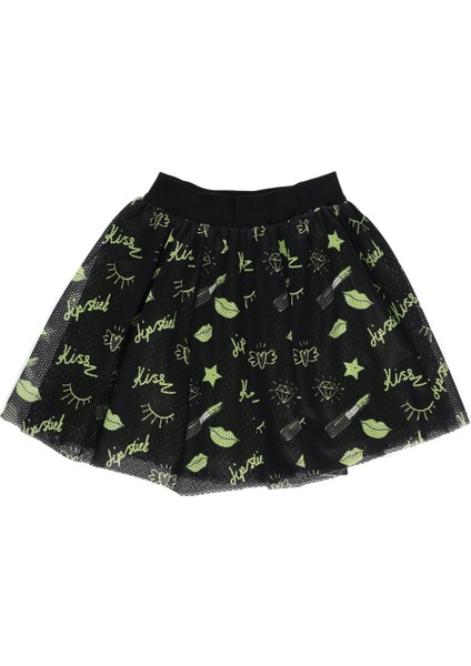 Kız Çocuk Neon Baskılı File Etek fiyatları