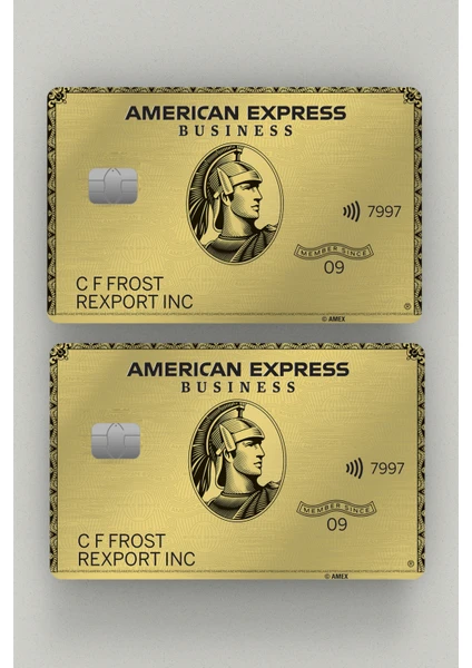 American Express Gold 2'li Kredi Kartı & Akbil Sticker Kaplama