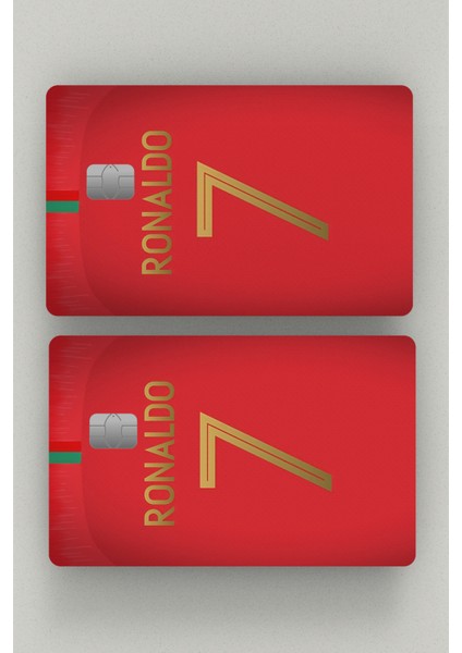 Ronaldo 7 2'li Kredi Kartı & Akbil Sticker Kaplama