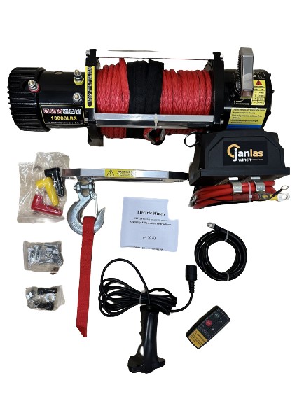 Fiat Fullback Janlas Çeki Vinci 13000 Lbs Sentetik Kırmızı Halat