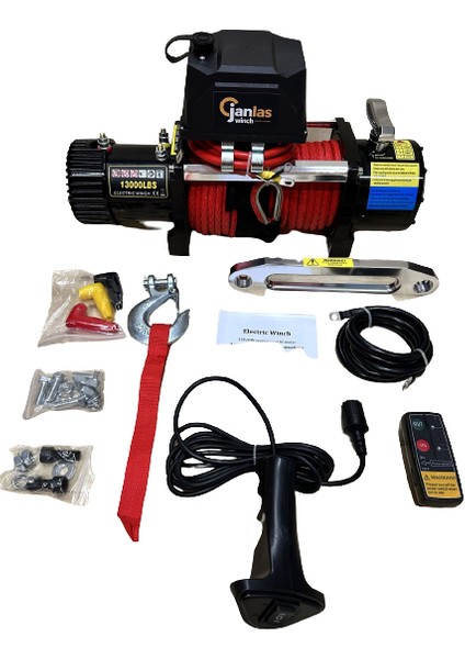 Fiat Fullback Janlas Çeki Vinci 13000 Lbs Sentetik Kırmızı Halat fiyatları