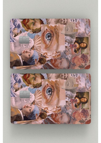 Sanat Eseri Tablolar 2'li Kredi Kartı & Akbil Sticker Kaplama