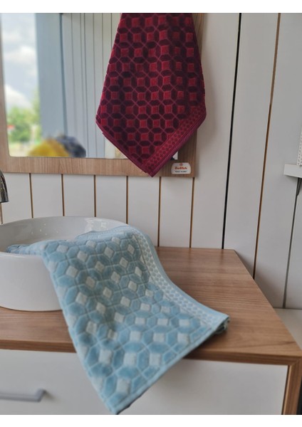 Decora 2'li El - Yüz Havlusu Bordo - Mint 50 x 90 cm modelleri