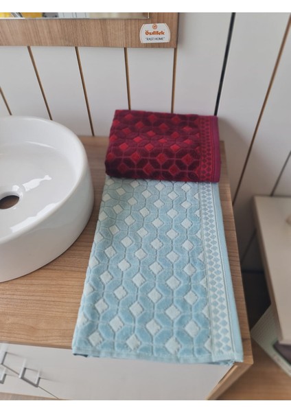 Decora 2'li El - Yüz Havlusu Bordo - Mint 50 x 90 cm fırsatları