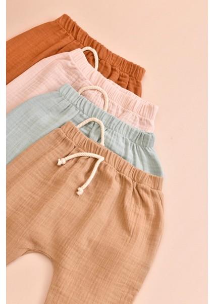 Müslin Pantolon Bebek & Çocuk %100 Pamuk - Mint