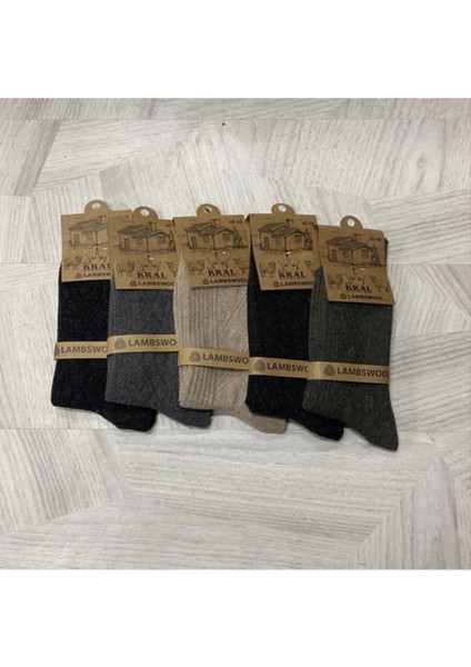 Kral Danluxury Erkek Çorap Lambswool 5’li Paket