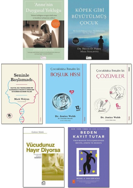 Anne’nin Duygusal Yokluğu - Köpek Gibi Büyütülmüş Çocuk - Seninle Başlamadı - Çocuklukta Ihmalin Izi Boşluk Hissi - Çözümler - Vücudunuz Hayır Diyorsa - Beden Kayıt Tutar -7 Kitap