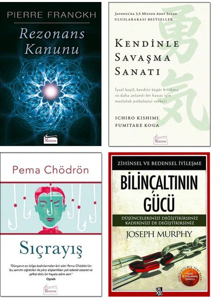 Rezonans Kanunu - Kendinle Savaşma Sanatı - Sıçrayış - Bilinçaltının Gücü - 4 Kitap