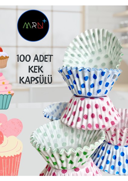 100 Adet Kek Kapsülü, Muffin Kağıdı, Cupcake Kağıdı, Muffin Kapsülü