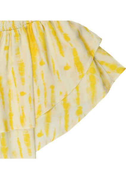 Kız Çocuk Batik Desenli Kat Detaylı Bluz modelleri