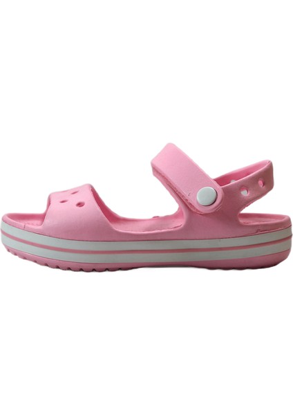 Somon & Pembe Cırtlı Eva Taban Kız Çocuk Deniz Sandalet