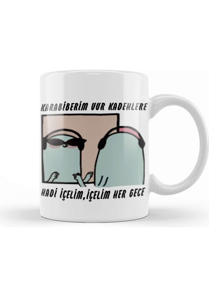 Karabiberim Motto Kupa Bardak Porselen