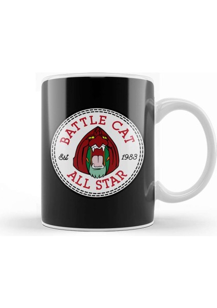 Battle Cat He Man All Star Converse Logo Kupa Bardak Porselen