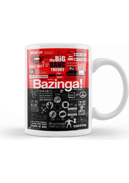 The Big Bang Theory Bazinga Kupa Bardak Porselen
