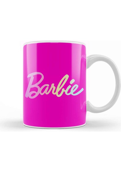 Barbie Logo Kupa Bardak Porselen