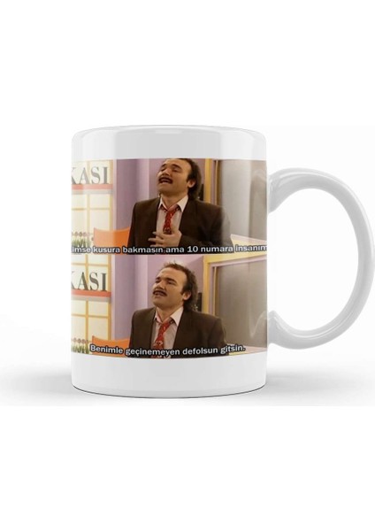 Burhan Altıntop Avrupa Yakası 10 Numara Insanım Kupa Bardak Porselen