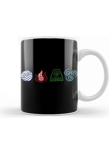 Avatar The Last Airbender 4 Elements Kupa Bardak Porselen