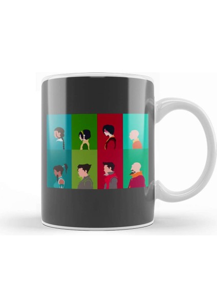 Avatar The Last Airbender The Legend Of Korra Main Cast Minimalism Kupa Bardak Porselen