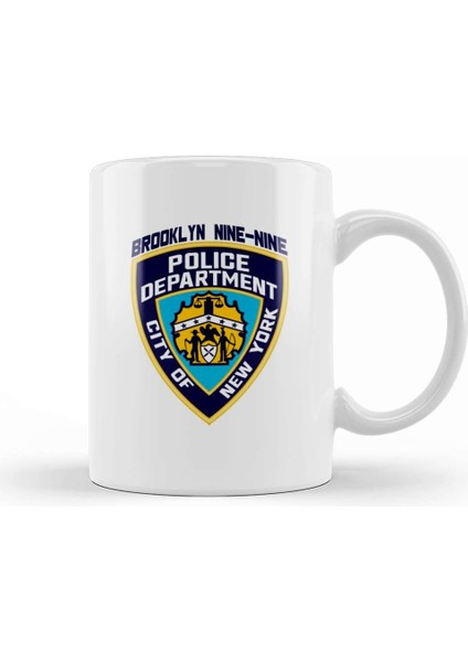 Brooklyn Nine Nine Nypd Badge Kupa Bardak Porselen