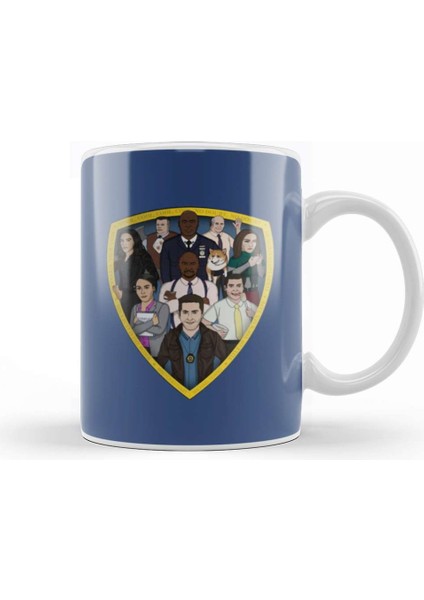 Brooklyn Nine Nine Art The Cast Kupa Bardak Porselen
