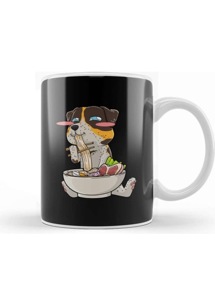 Catahoula Ramen Kawaii Kupa Bardak Porselen