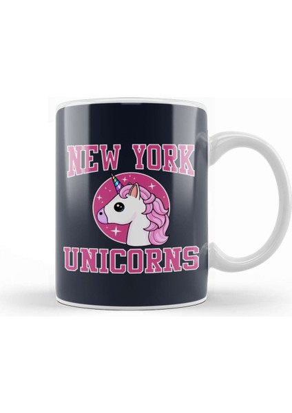 New York Unicorns Varsity Kupa Bardak Porselen