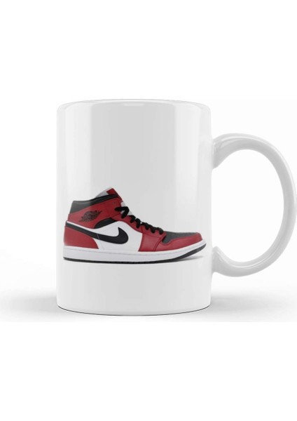 Air Jordan 1 Mid Chicago Toe Kupa Bardak Porselen