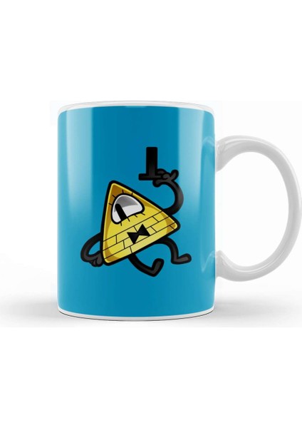 Blazing Bill Cipher 01 Kupa Bardak Porselen