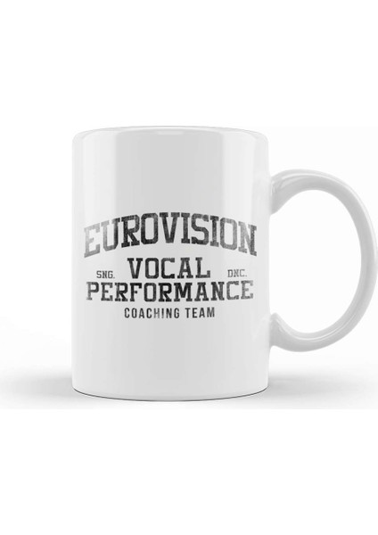 Eurovision Vocal Coaching Team Kupa Bardak Porselen