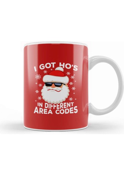 Christmas Santa Hos In Different Area Codes Kupa Bardak Porselen