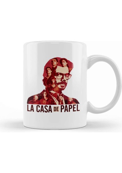 La Casa De Papel El Profesor Red Version Kupa Bardak Porselen