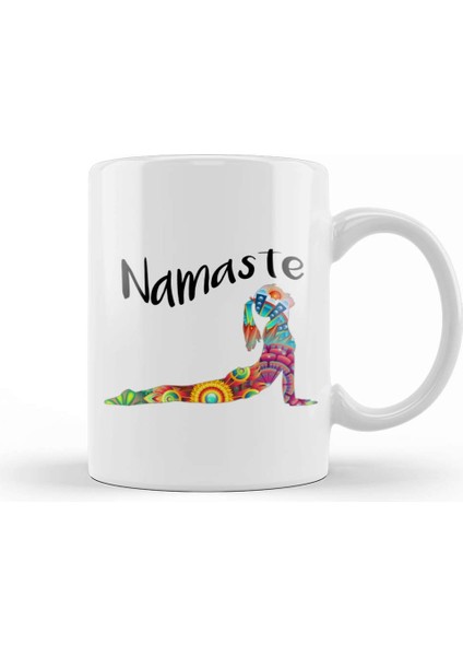 Mditation Yoga Namaste Kupa Bardak Porselen