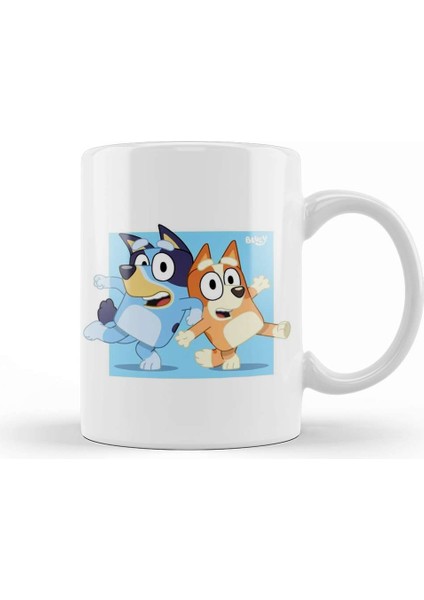 Bluey And Bingo Kupa Bardak Porselen
