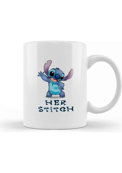 Lilo And Stitch Her Stitch Kupa Bardak Porselen