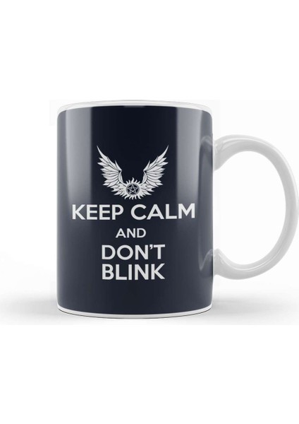 Keep Calm And Don't Blink Doctor Who Kupa Bardak Porselen