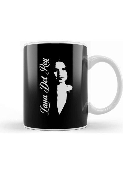Lana Del Rey White Design Kupa Bardak Porselen