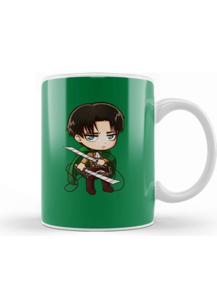 Levi Attack On Titan Kupa Bardak Porselen